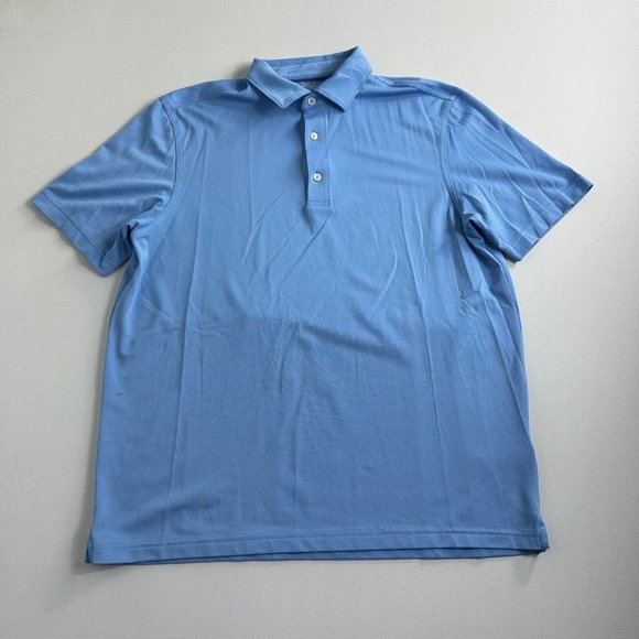 Vineyard Vines Polo Shirt Mens Size‎ Large Blue Short Sleeve Golf  Performance - Picture 1 of 8